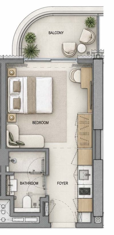 Studio Studio floor plan